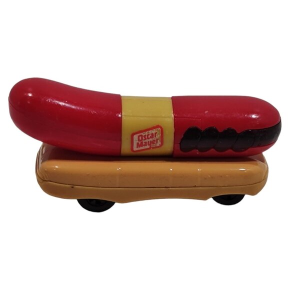 Vntg Oscar Mayer Wienermobile Hot Dog Hot Wheels Toy Car 1993 Malaysia - Picture 2 of 12